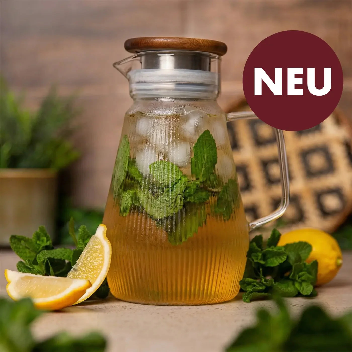 Glas Eisteekaraffe (1,5 L)
